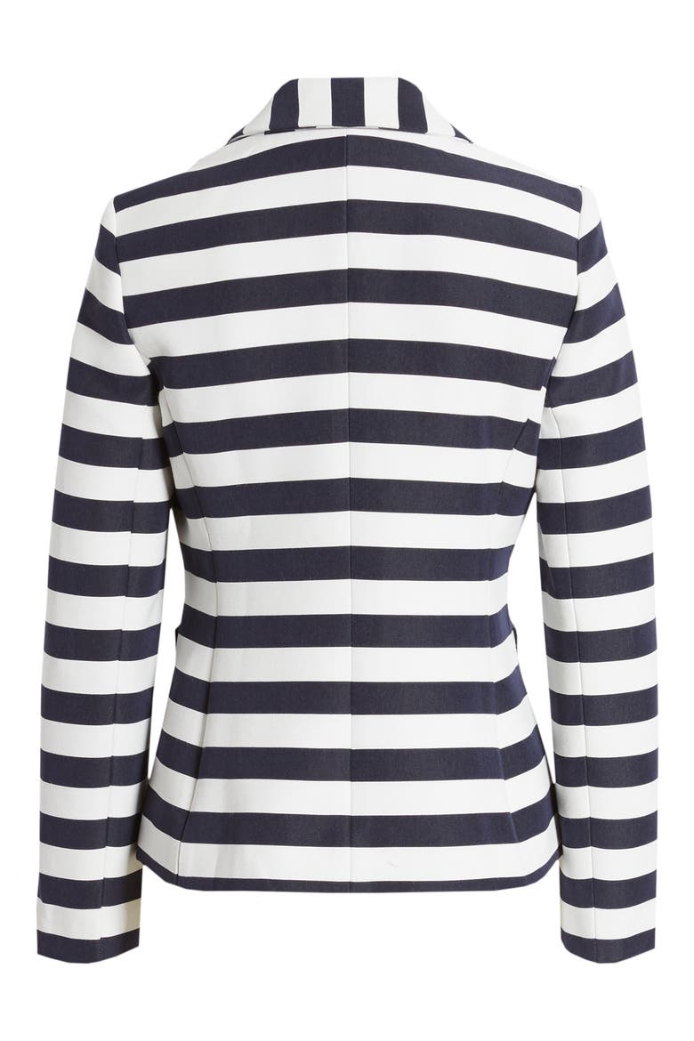 x Atlantic-Pacific Stripe Blazer, Alternate, color, NAVY- WHITE STRIPE