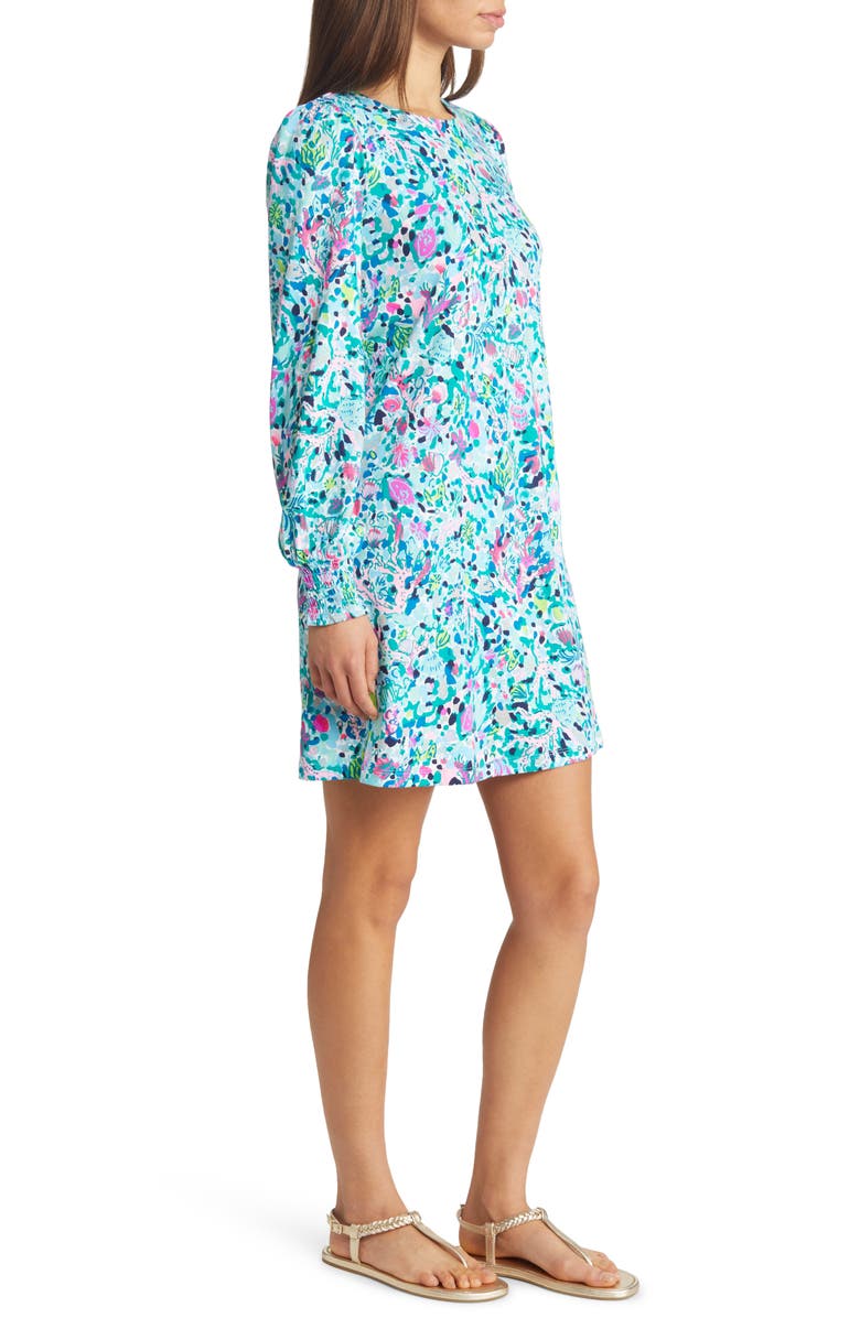 Lilly Pulitzer<sup>®</sup> Diann Floral Long Sleeve Cotton Dress, Alternate, color,