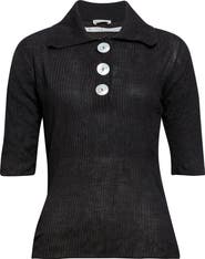NACKIYÈ Sugarman Virgin Wool Rib Polo