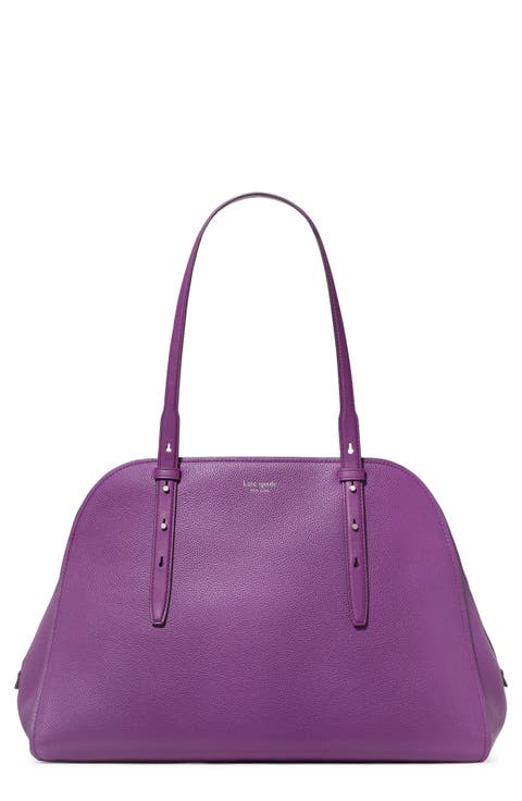 do it all pebble leather maise carryall tote
