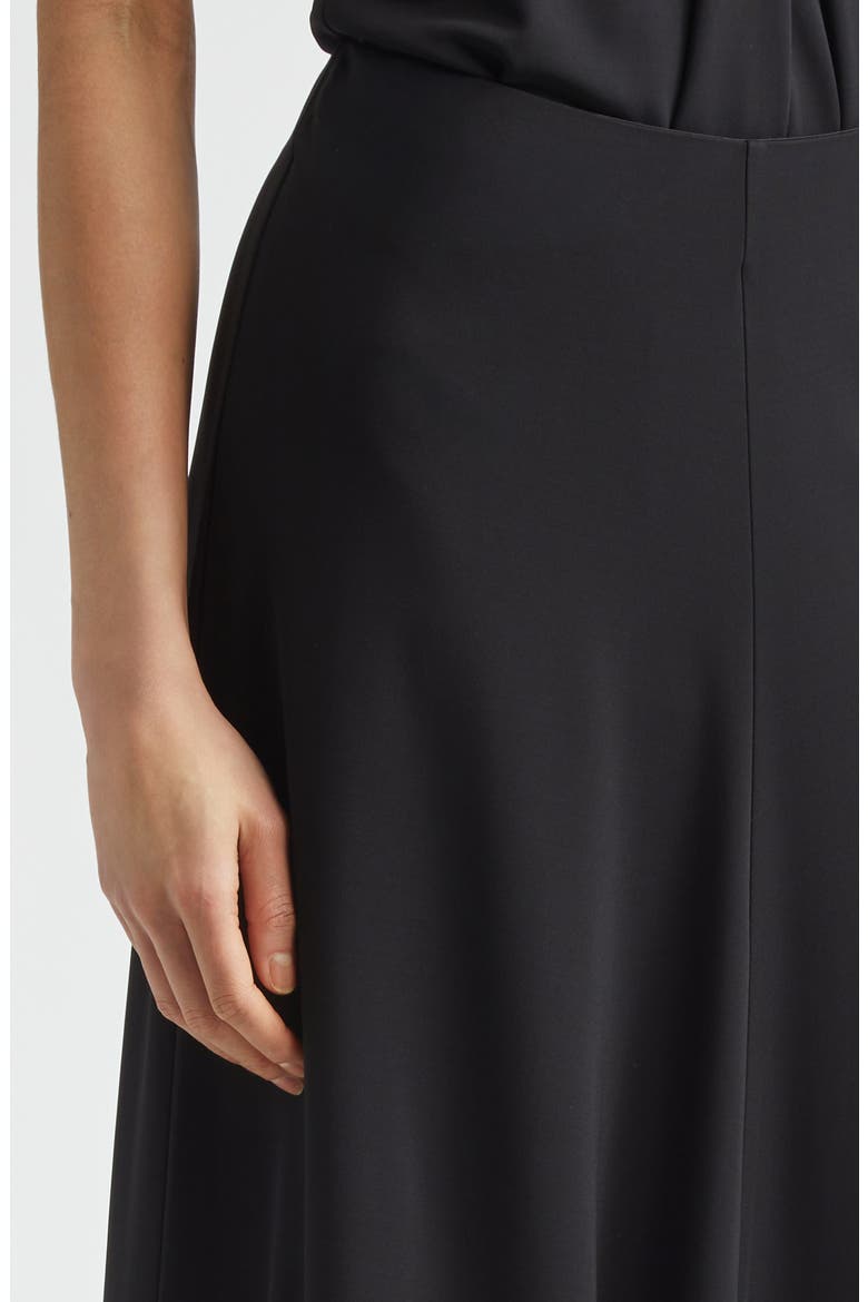 Flared Jersey Maxi Skirt, Alternate, color, BLACK