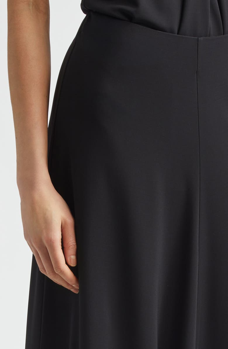 TOTEME Flared Jersey Maxi Skirt, Alternate, color, Black