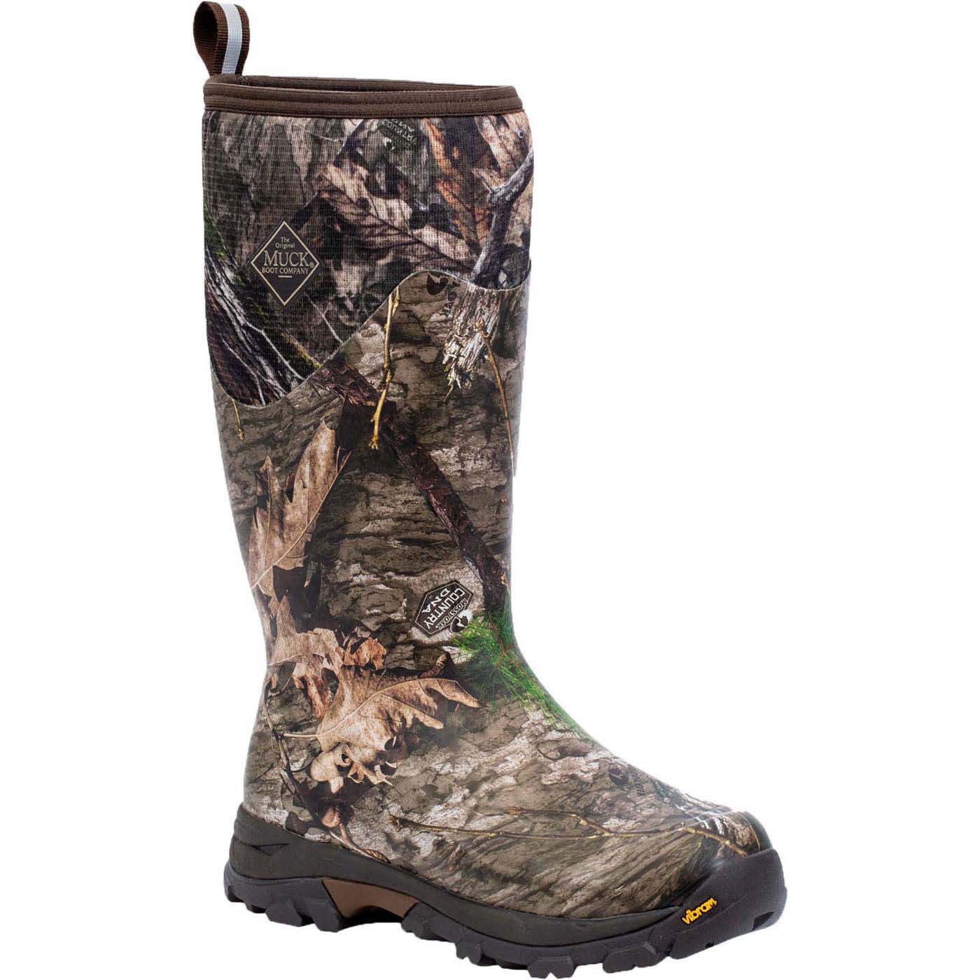 MUCK Men
s Country Dna Arctic Ice Tall Boot + Vibram Agat, Main, color, Mossy Oak Country Dna