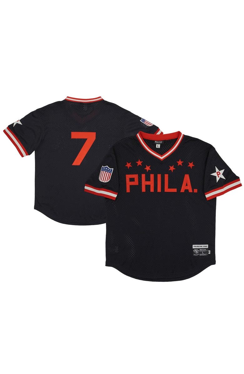 RINGS & CRWNS Men's Rings & Crwns #7 Black Philadelphia Stars Mesh Replica V-Neck Jersey, Alternate, color, Black