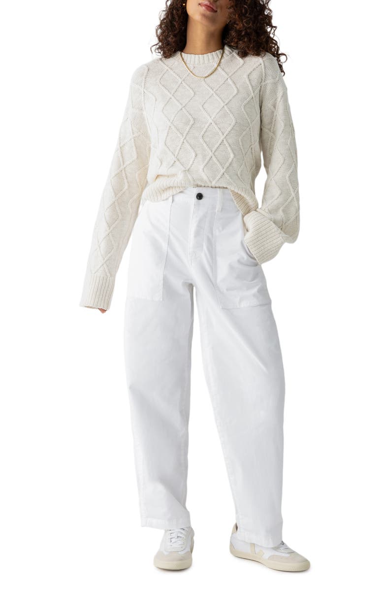 Sanctuary Cruiser Stretch Cotton Barrel Chinos, Alternate, color, 