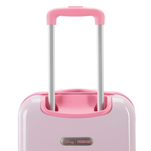 American Tourister Disney Hardside Carry On 18 Inch Luggage With Spinner Wheels In Pink