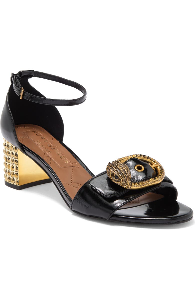 Kurt Geiger London Mayfair Ankle Strap Sandal, Main, color, Black
