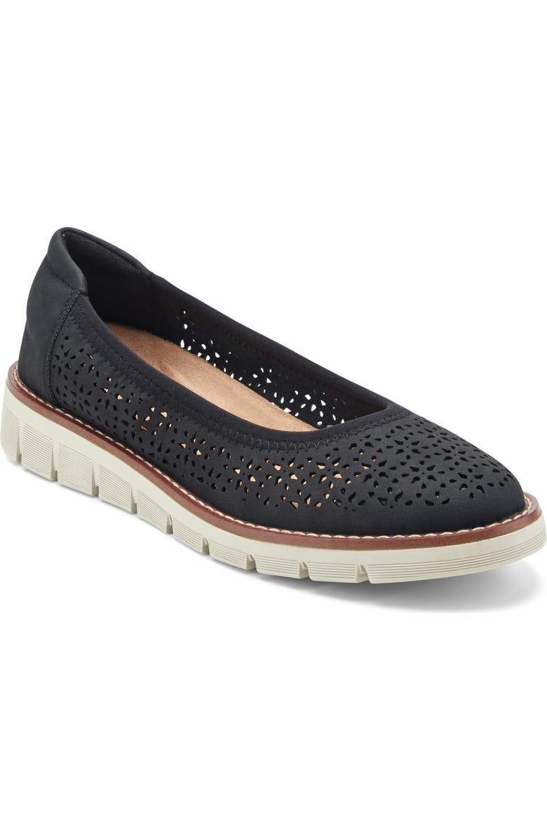 Easy Spirit Victori Perforated Slip-On Sneaker, Main, color, Black