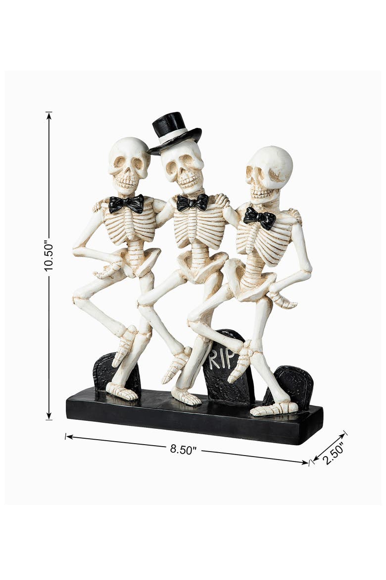 Halloween Polyresin Skeleton Table Decor, Alternate, color, White
