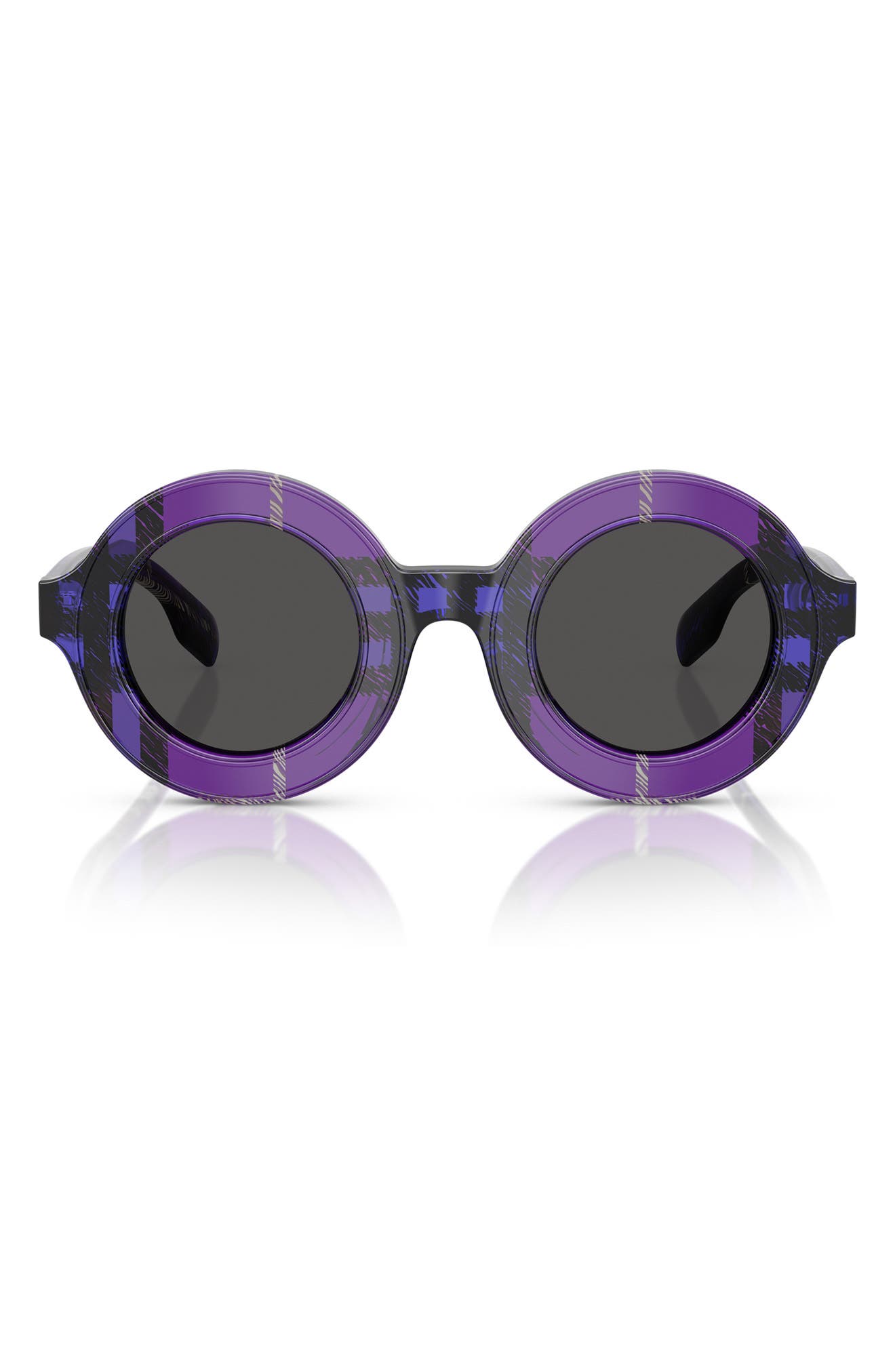 VIOLET CHECK / DARK GREY