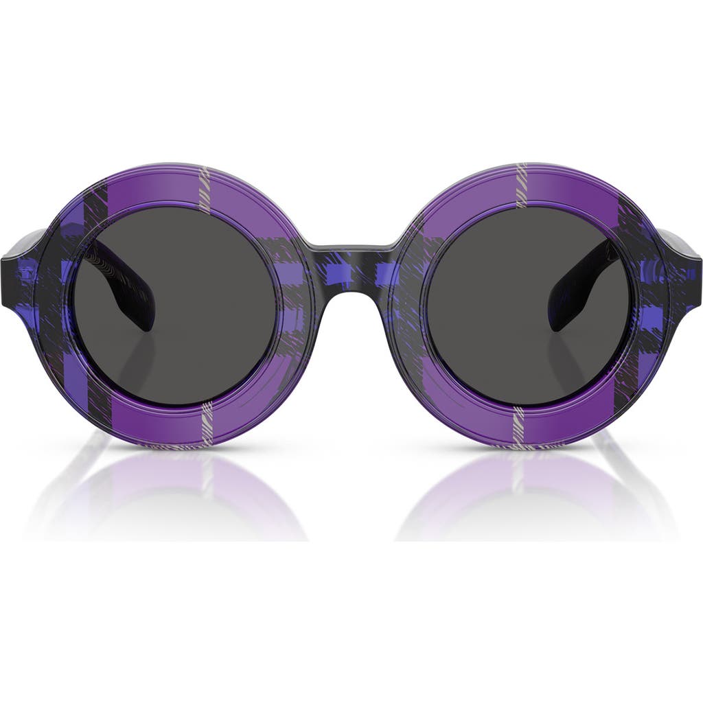 Burberry Kids' 40mm Round Sunglasses In Green