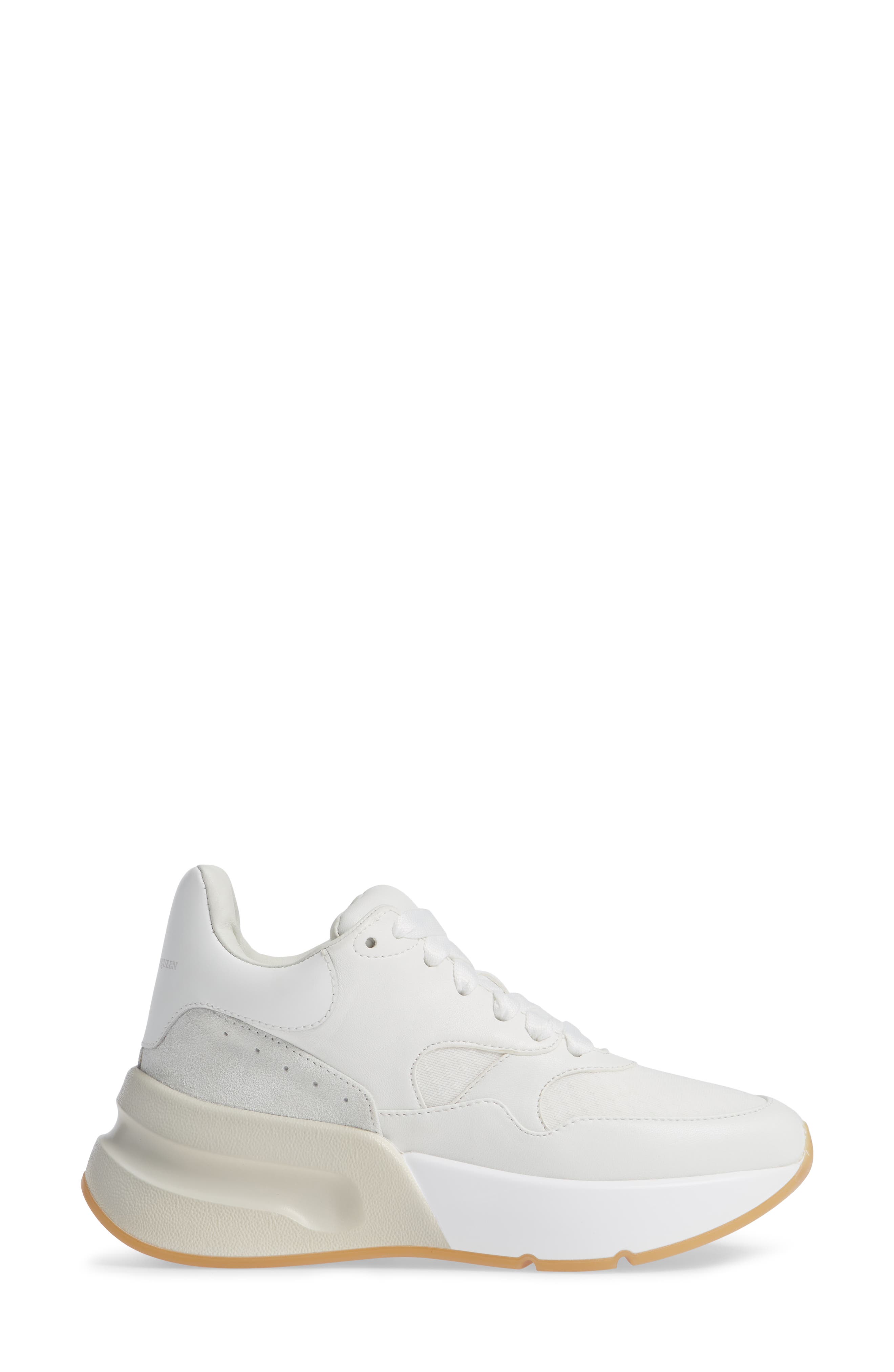 McQueen Alexander McQueen Oversized Lace-Up Sneaker, Alternate, color, 