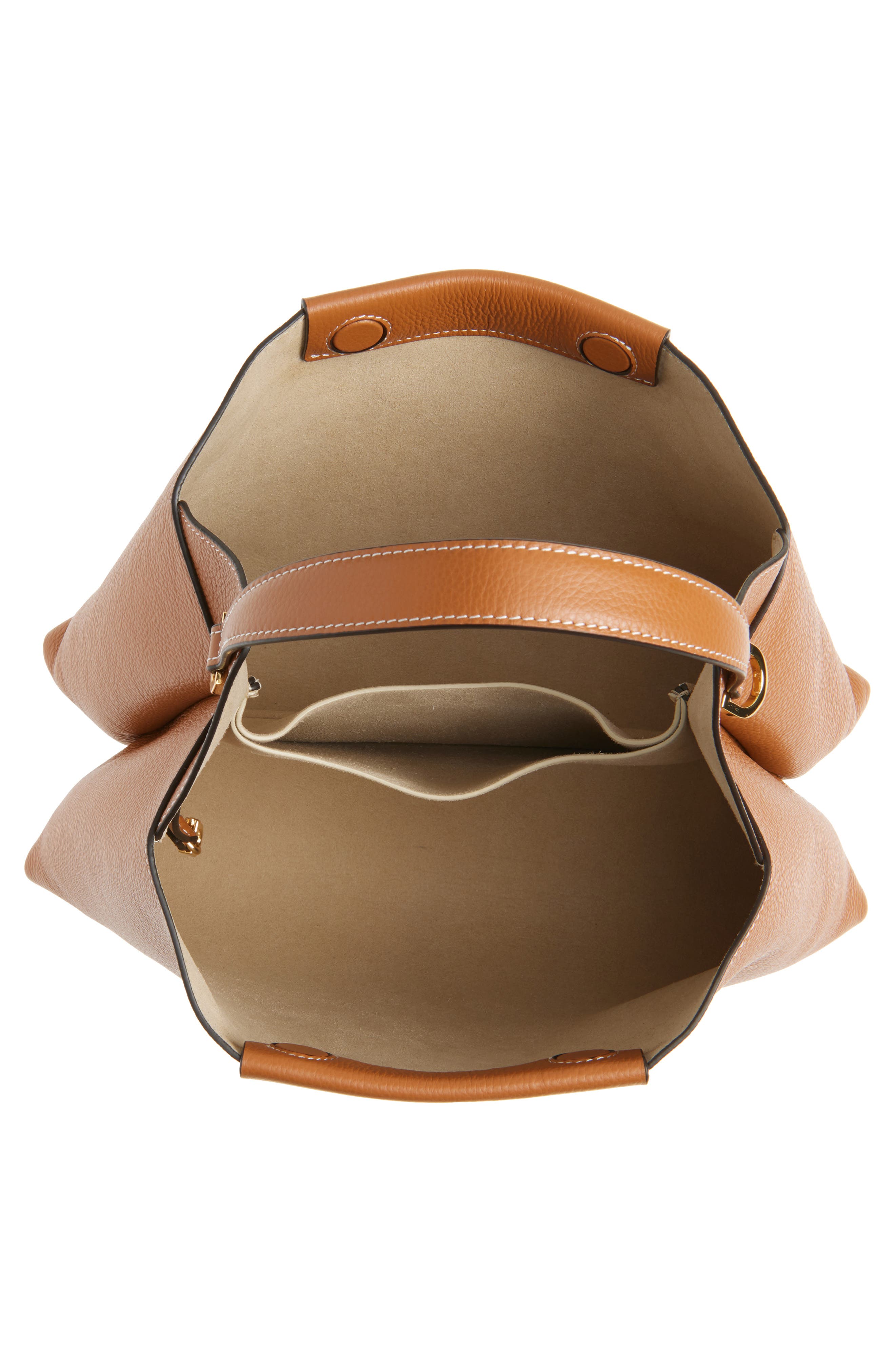 Ree Projects Elieze Medium Leather Handbag, Alternate, color, Caramel