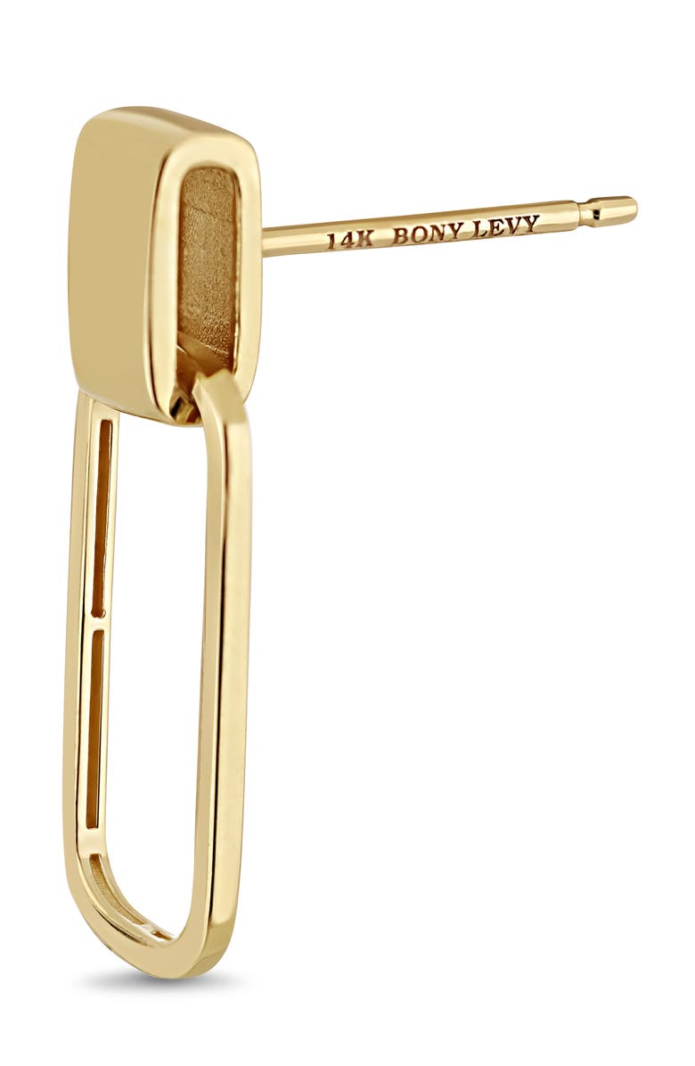 Bony Levy 14K Gold Link Drop Earrings, Alternate, color, 14K Yellow Gold