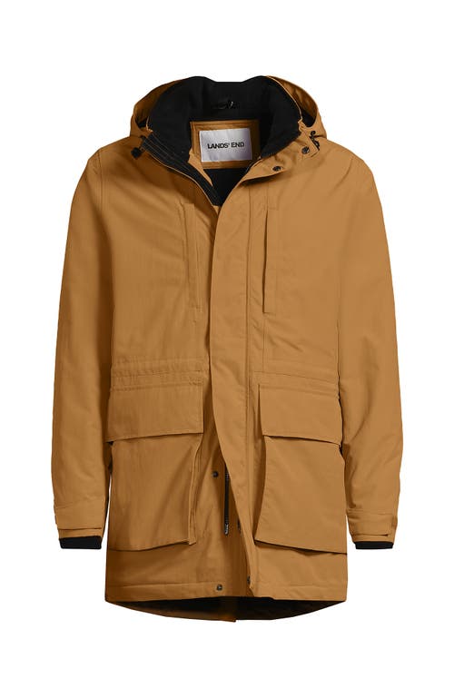 Lands' End Waterproof Squall Parka In Brown