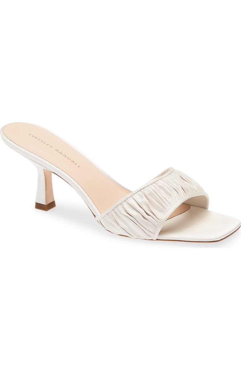 Loeffler Randall Naima Gathered Sandal, Main, color, Cream