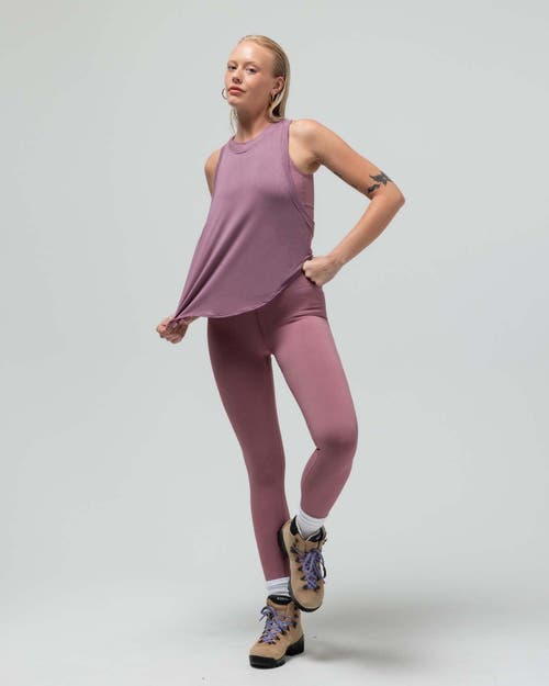 Reformer The Loose Racerback Tank Top In Purple