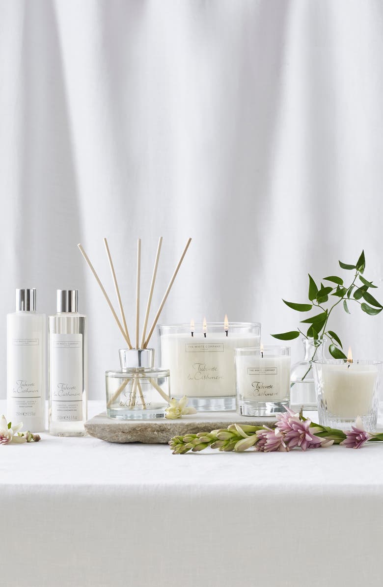The White Company Tuberose & Cashmere Candle, Alternate, color, 