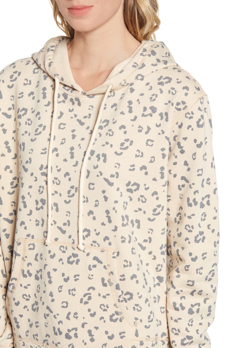 Socialite Leopard Print Hoodie, Alternate, color, 