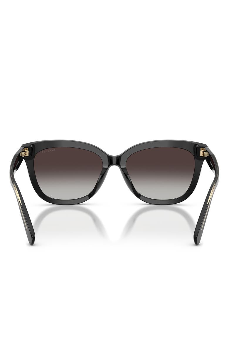 COACH 56mm Gradient Square Sunglasses, Alternate, color, Black / Grey Gradient