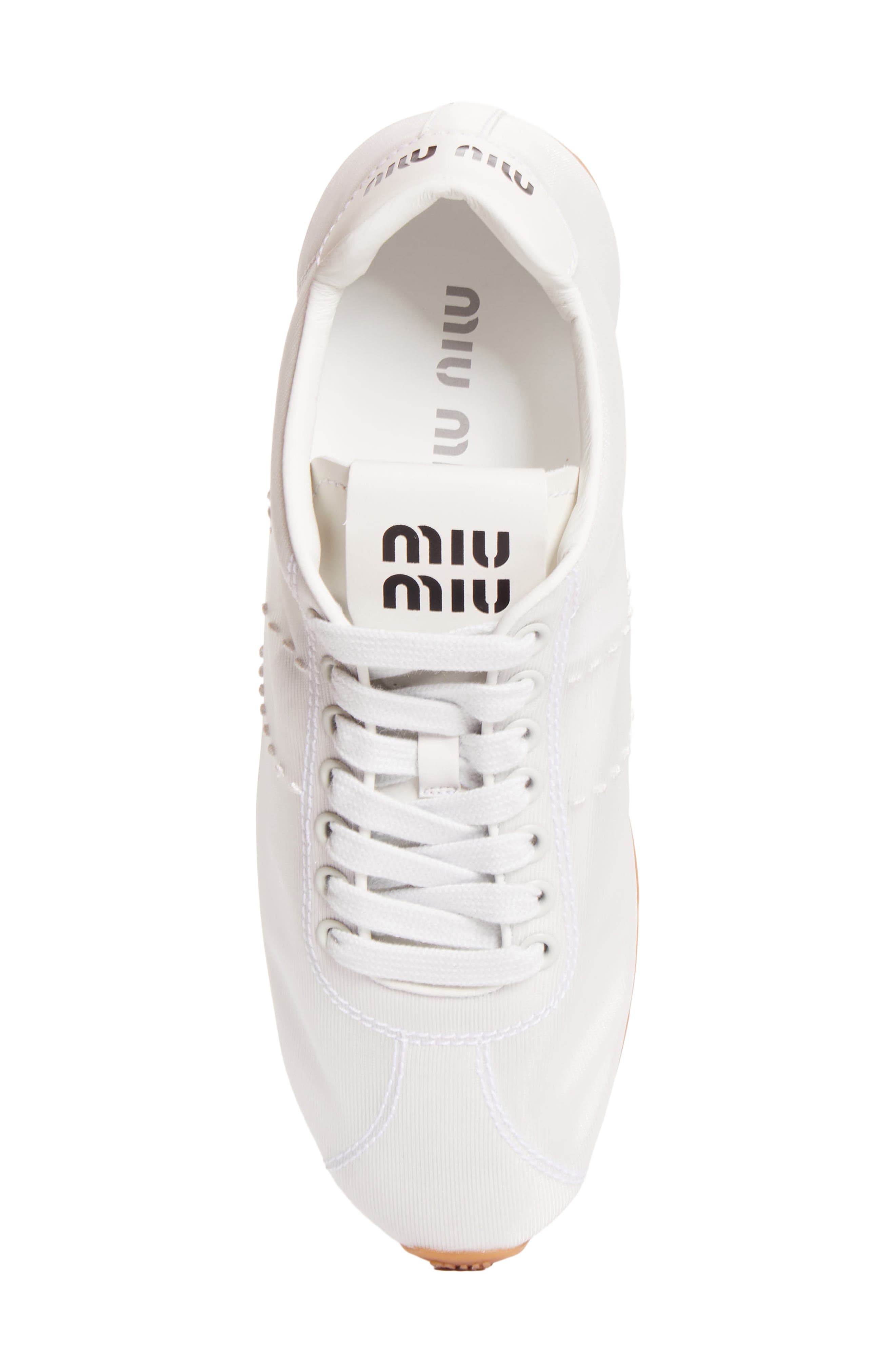 Plume Mesh Sneaker, Alternate, color, BIANCO