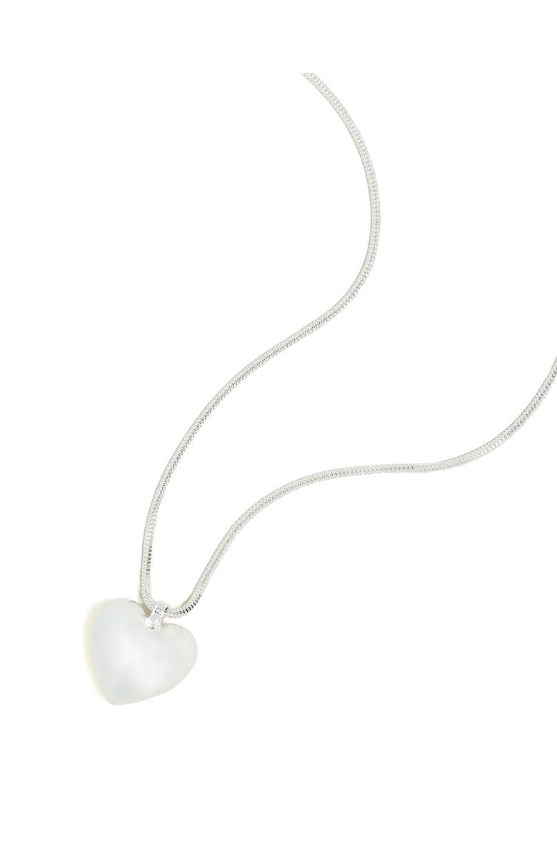 Madewell Puffy Heart Pendant Necklace, Main, color, 