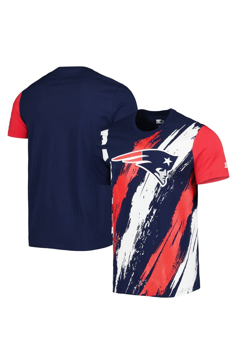 STARTER Men's Starter Navy New England Patriots Extreme Defender T-Shirt, Main, color, Navy