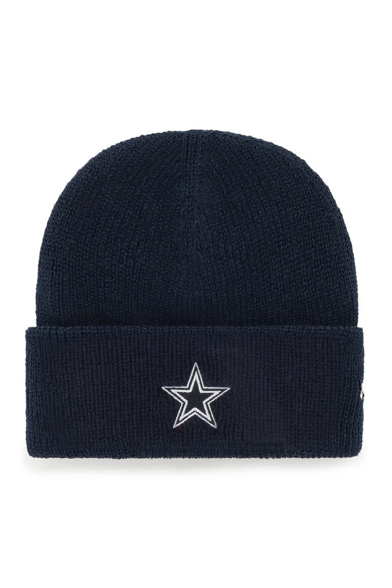 Men's '47 Navy Dallas Cowboys Foundational Cuffed Knit Hat, Main, color, Navy