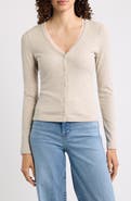 FRAME The Rib Trim Cardigan