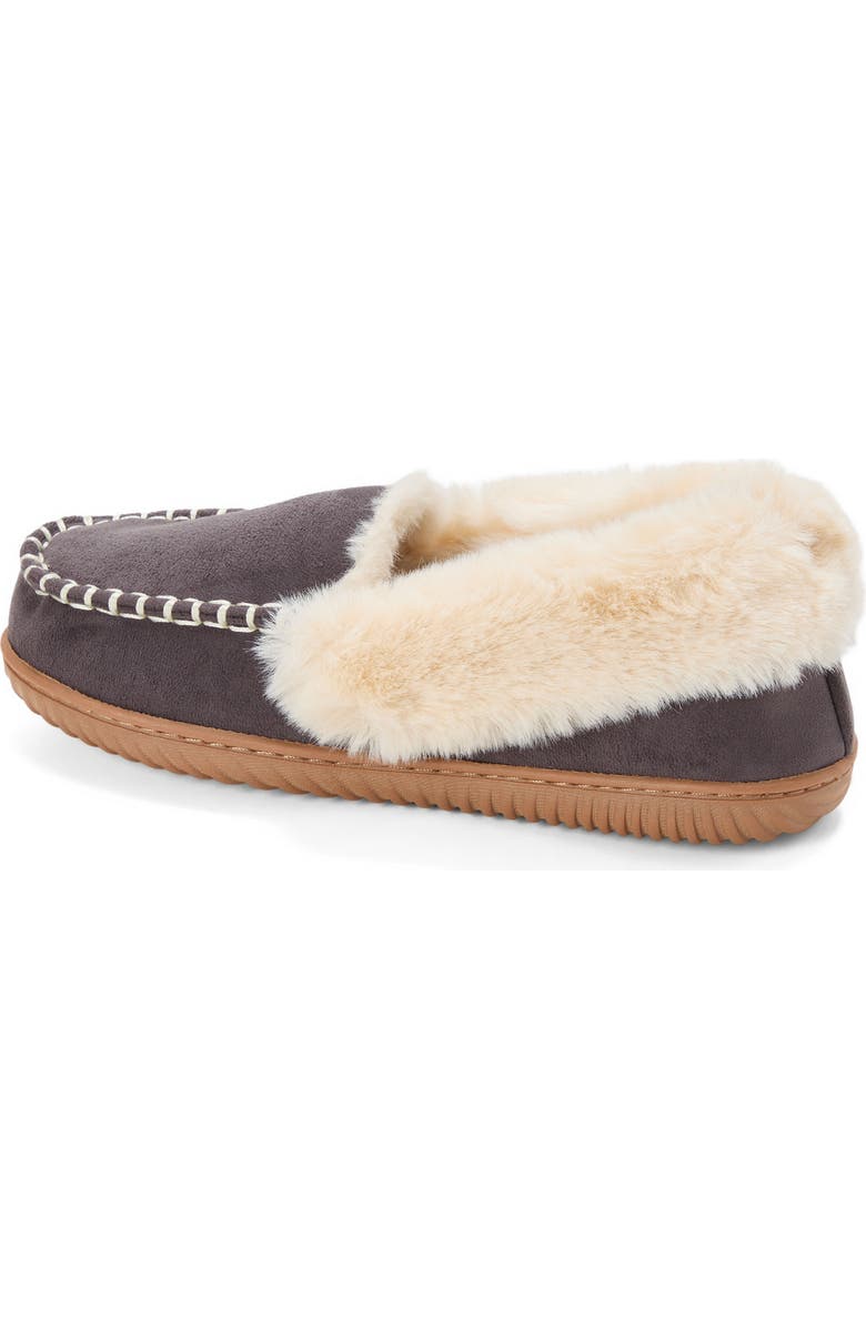 DEARFOAMS Ryland Cabin Moccasin Slipper, Alternate, color, Pavement