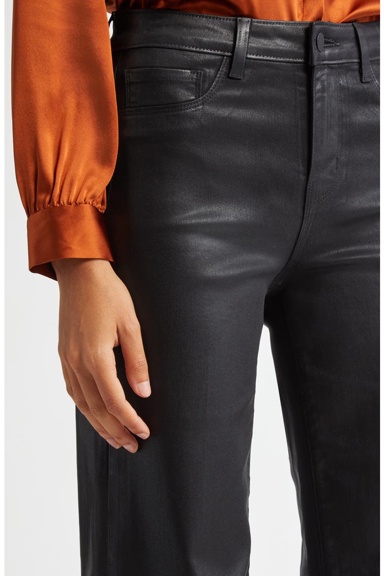 Clayton High Waist Wide Leg Pants, Alternate, color, NOIR COATE
