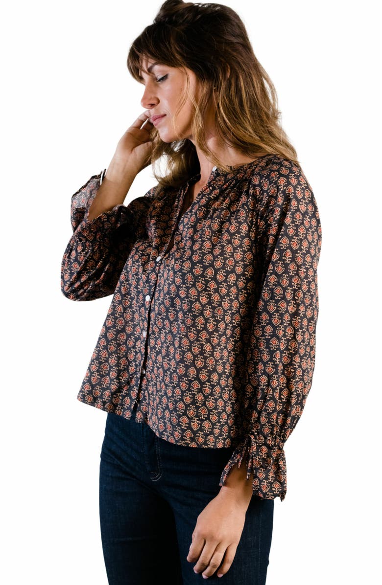 ABLE Kristen Button Down Blouse, Alternate, color, 