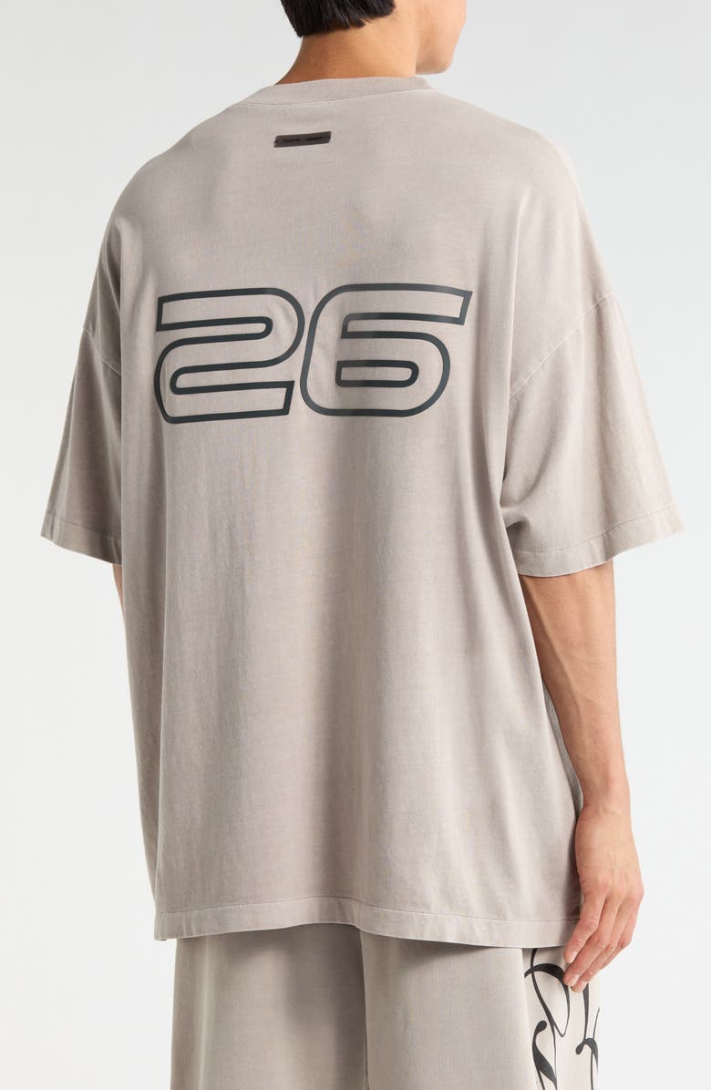 Fear of God Essentials '90s Logo Graphic T-Shirt, Alternate, color, Smoke Grey