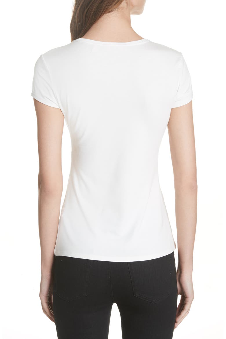 Laylar Kirstenbosch Embroidered Tee, Alternate, color, IVORY