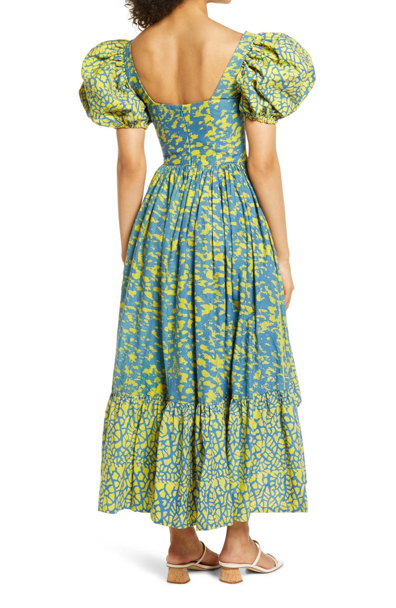 SIKA Frida Print Puff Sleeve Cotton Dress, Alternate, color,