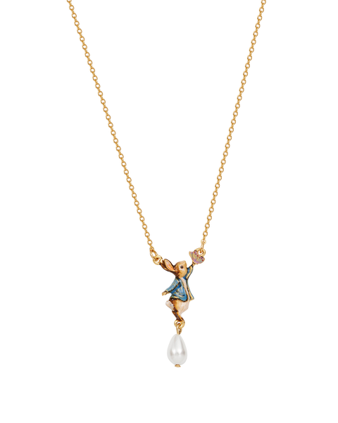 x Peter Rabbit Butterfly Pearl Drop Necklace
