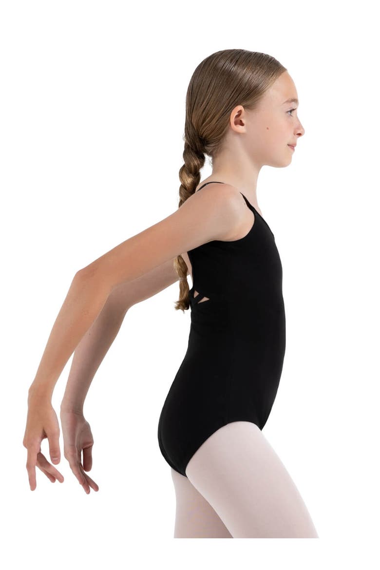 V-Neck Camisole Leotard, Alternate, color, Black