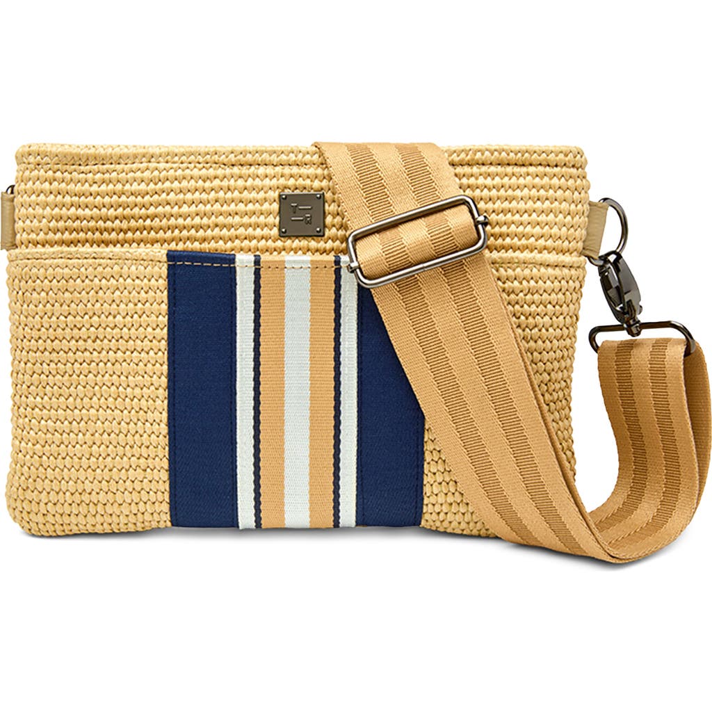 Think Royln Coastal Escape 2.0 Raffia Crossbody Bag In Sand
