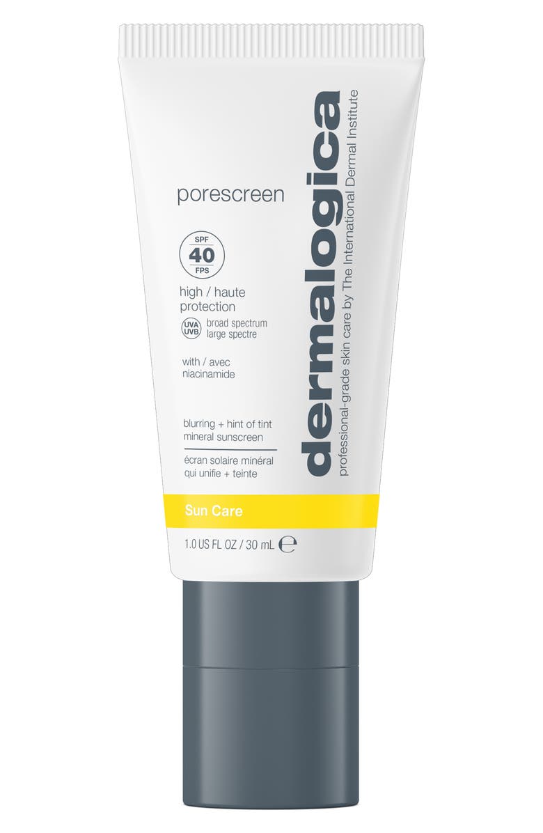 dermalogica<sup>®</sup> Porescreen SPF 40 Blurring + Hint of Tint Mineral Sunscreen, Main, color, 