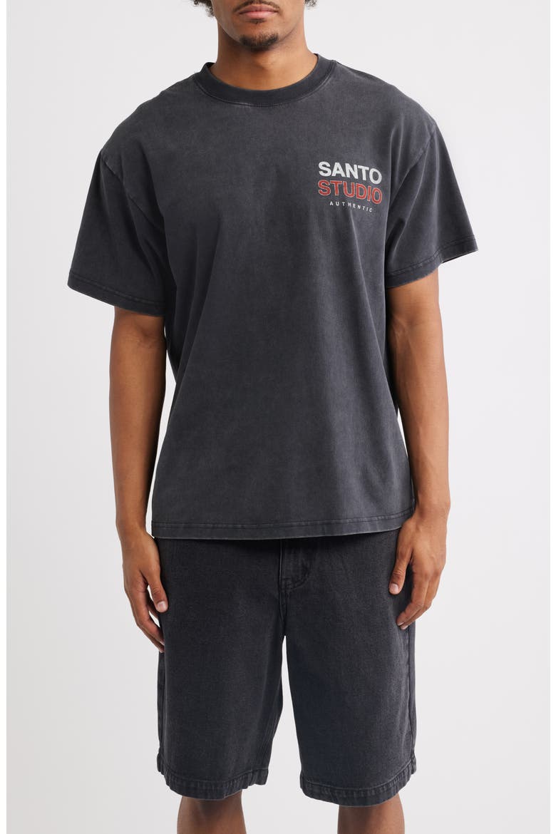 Authentic Graphic T-Shirt, Main, color, BLACK FADE
