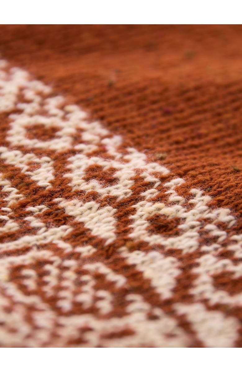 Celtic & Co. Donegal Fair Isle Yoke Sweater, Alternate, color, Rust