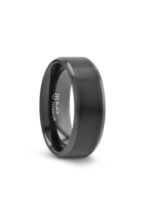 Elysian Titanium Wedding Band