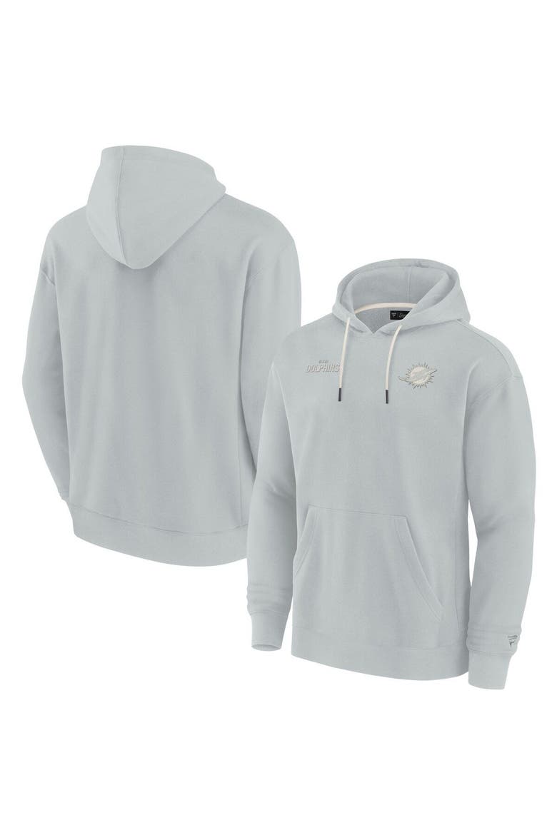 Unisex Fanatics Gray Miami Dolphins Elements Super Soft Fleece Pullover Hoodie, Main, color, Gray