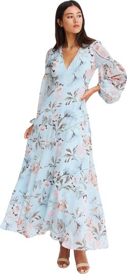 chinese dress ladies Field Of Dreams Maxi Dress Navy main image 1