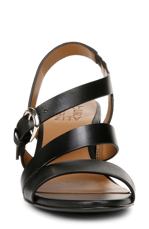 Naturalizer Veva Strappy Sandal In Black Leather