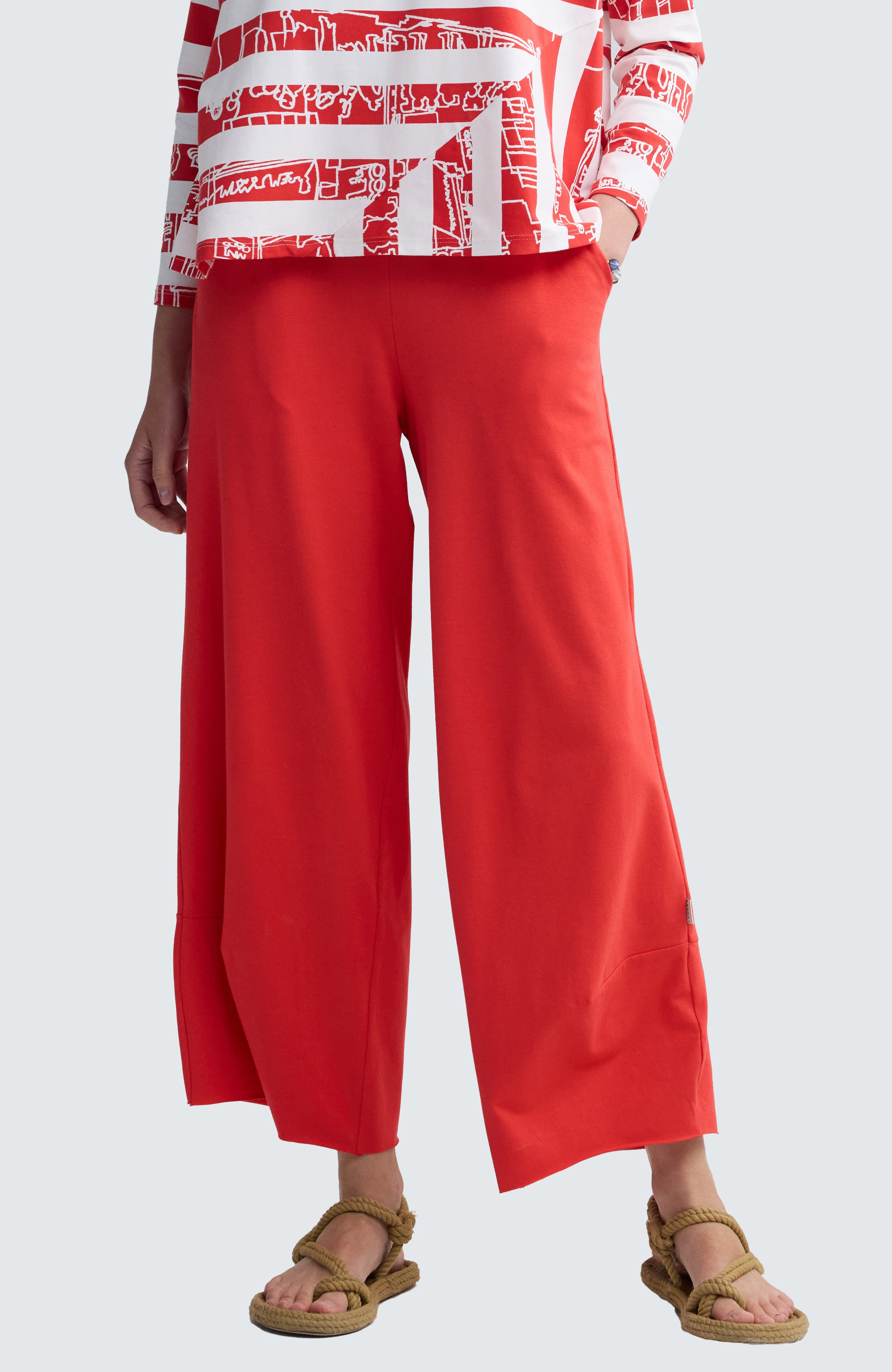 Ilaria Curved Jersey Pants - image 5