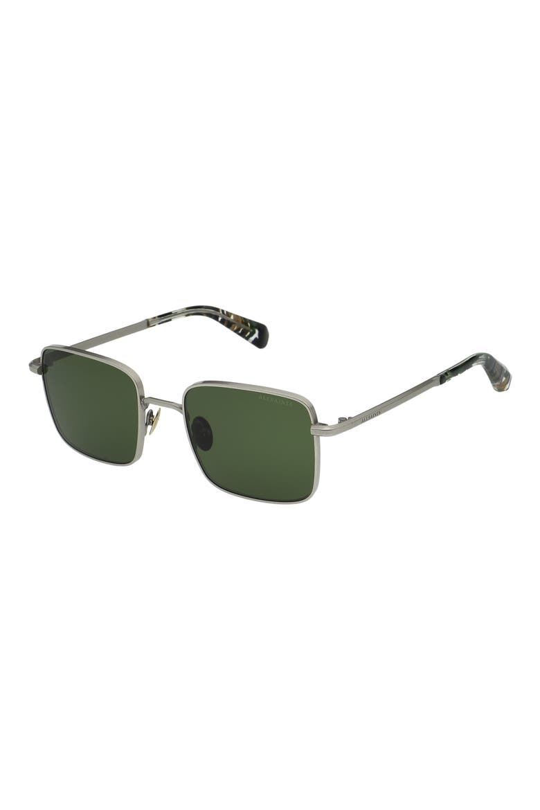 Aron 51mm Square Sunglasses, Alternate, color, SILVER