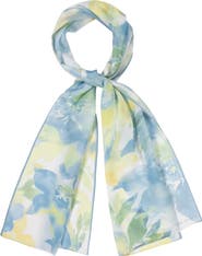 Lauren Ralph Lauren Oversize Summer Floral Silk Oblong Scarf