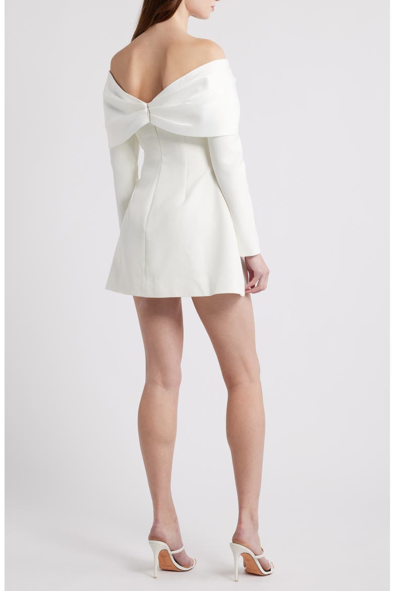 The Ultimate Muse Bow Minidress, Alternate, color, WHITE