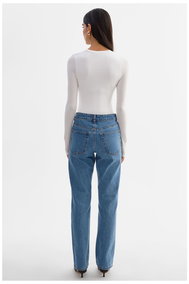 Shannon D | Denim Pants, Alternate, color, Mid Blue Wash